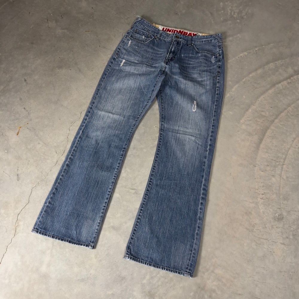 Vintage Unionbay Baggy Jeans Mens 36x34‎ Blue Wide Leg Skater Grunge Y2K